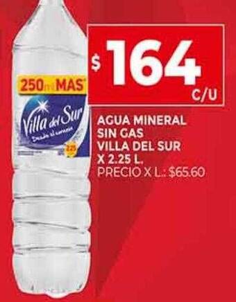 Supermercados DIA Agua mineral sin gas villa del sur oferta