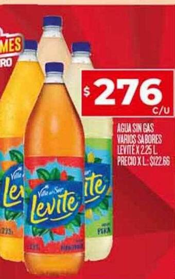Supermercados DIA Agua sin gas varios sabores levite oferta