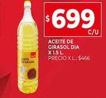 Supermercados DIA Aceite de girasol dia oferta