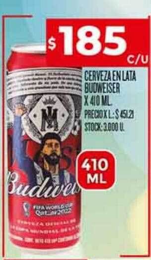 Supermercados DIA Cerveza en lata budweiser oferta