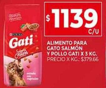 Supermercados DIA Alimento para gato salmón y pollo gati oferta