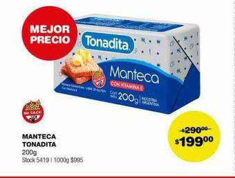 Atomo Conviene Manteca tonadita oferta