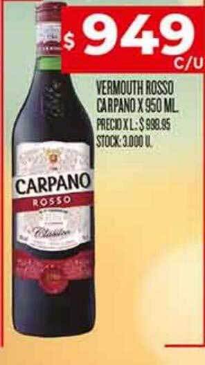 Supermercados DIA Vermouth rosso carpano oferta