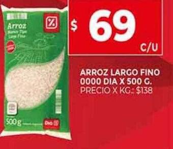 Supermercados DIA Arroz largo fino 0000 dia oferta