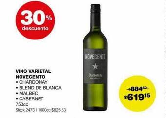 Atomo Conviene Vino varietal novecento oferta