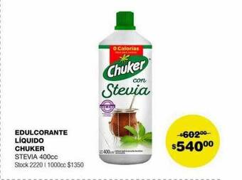 Atomo Conviene Edulcorante líquido chuker oferta