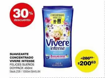 Atomo Conviene Suavizante concentrado vivere intense felices sueños 30% descuento oferta