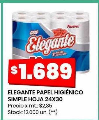 Changomas Elegante papel higiénico simple hoja oferta