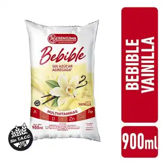 El Abastecedor Serenisima bebida lact.vai.sach 900ml oferta