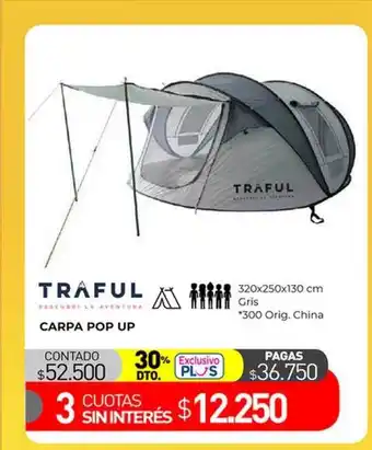Traful carpa pop up