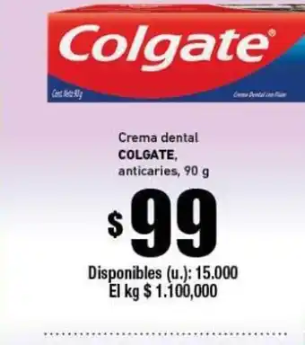 Cooperativa Obrera Colgate Crema dental anticaries 90g oferta