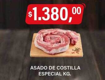Supermercados Damesco Asado de costilla especial kg oferta