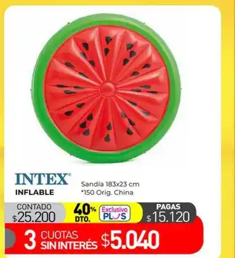 La Anonima Intex inflable sandia 183x23cm oferta