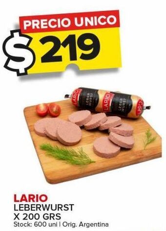 Carrefour Maxi Leberwurst lario 200g oferta