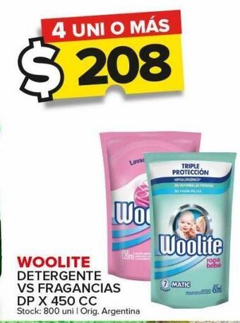 Carrefour Maxi Detergente woolite vs fragancias x 450cc oferta