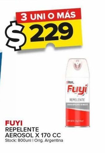 Carrefour Maxi Repelente fuyi aerosol 170cc oferta