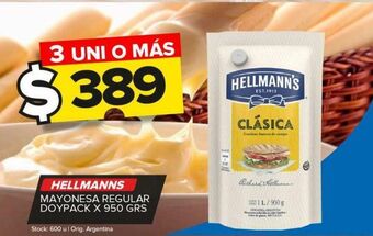 Carrefour Maxi Mayonesa hellmann's regular 950g oferta