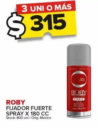 Carrefour Maxi Fijador fuerte roby spray x 180cc oferta