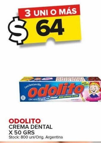 Carrefour Maxi Crema dental odolito x 50g oferta