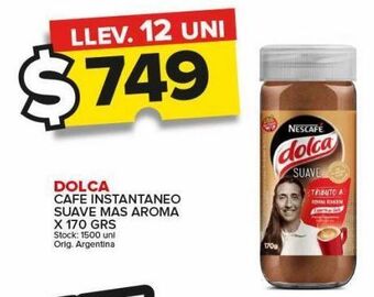 Carrefour Maxi Cafe nescafé dolca suave+aroma 170g oferta