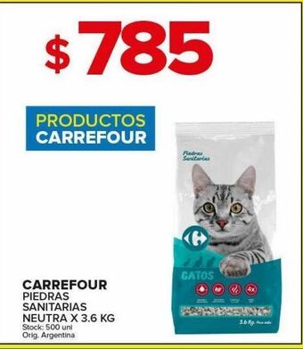 Carrefour Maxi Piedras sanitarias carrefour neutra 3,6kg oferta