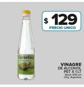 Carrefour Maxi Vinagre de alcohol carrefour x 1l oferta
