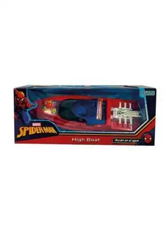 Lancha bote high boat spiderman a pila