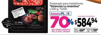 La Anonima Preparado para medallones oferta