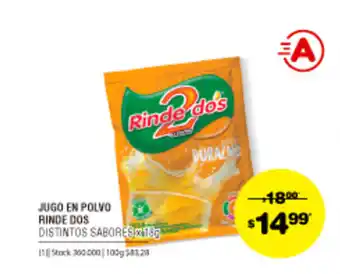 Atomo Conviene Rinde Dos Jugo En Polvo 1.8g oferta
