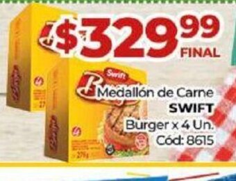 Diarco Medallón De Carne Swift oferta