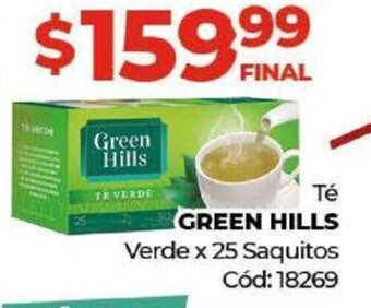 Diarco Té Green Hills oferta