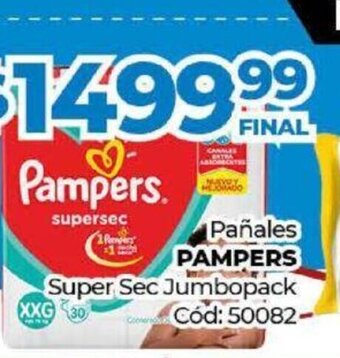Diarco Pañales Pampers Super Sec Jumbopack oferta