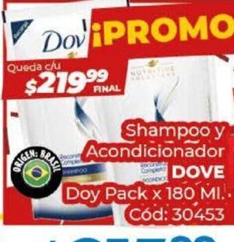 Diarco Shampoo y Acondicionador Dove oferta