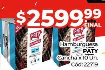 Diarco Hamburguesa Paty oferta