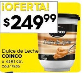 Diarco Dulce de Leche Coinco x 400 gr. oferta