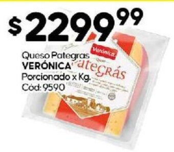 Diarco Queso Pategras Veronica Porcionado x kg. oferta