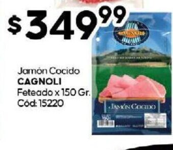 Diarco Jamón Cocido Cagnoli oferta