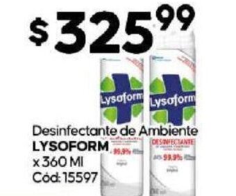 Diarco Desinfectante de Ambiente Lysoform oferta