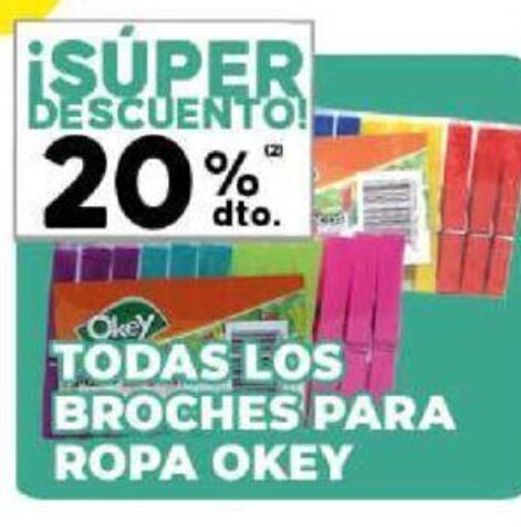 Todas Los Broches Para Ropa Okey oferta en Diarco