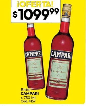 Diarco Bitter Campari x 750 ml. oferta