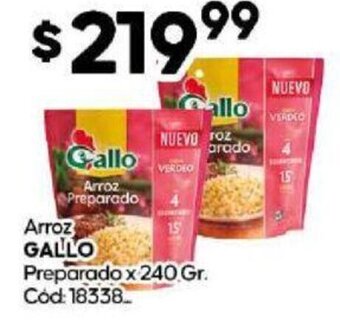 Diarco Arroz Gallo Preparado x 240 gr. oferta