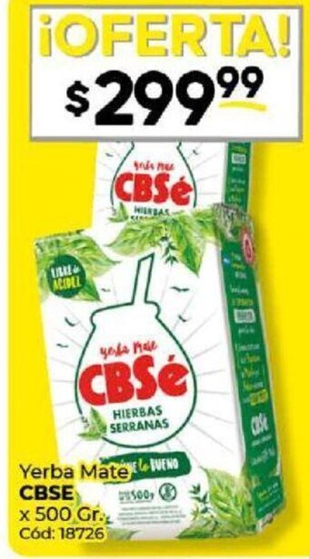 Diarco Yerba Mate CBSE x 500 gr. oferta