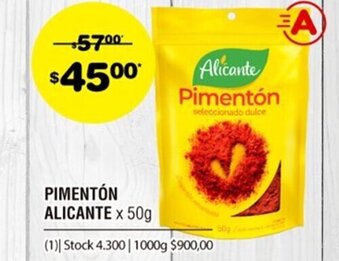 Atomo Conviene Alicante Pimentón x 50g oferta