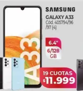 Naldo Lombardi Galaxy a33 samsung oferta