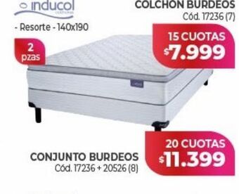 Naldo Lombardi Colchón burdeos oferta