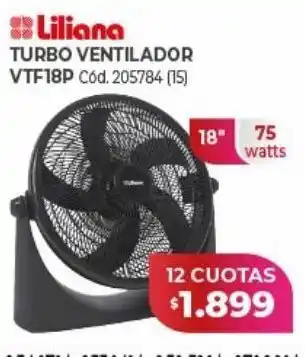 Naldo Lombardi Turbo ventilador liliana oferta