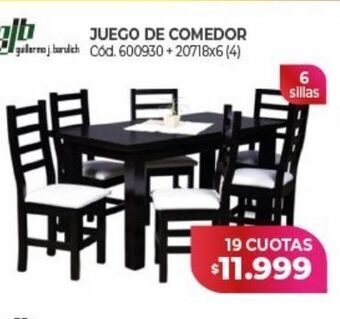 Naldo Lombardi Juego de comedor oferta