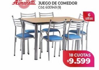 Naldo Lombardi Juego de comedor oferta