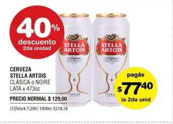 Atomo Conviene Stella Artois Cerveza Lata x 473cc oferta