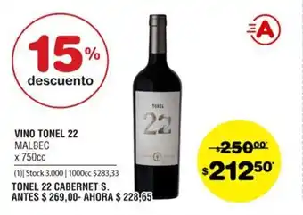 Atomo Conviene Malbec Vino Tonel 22 x 750cc oferta